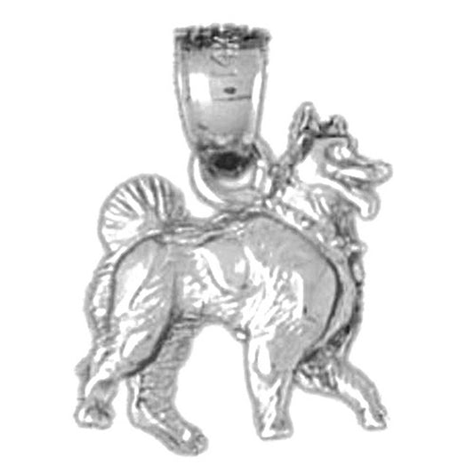 Sterling Silver Dog Pendant