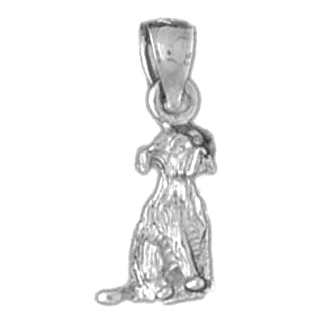 Sterling Silver Dog Pendant