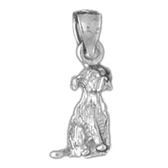 Sterling Silver Dog Pendant