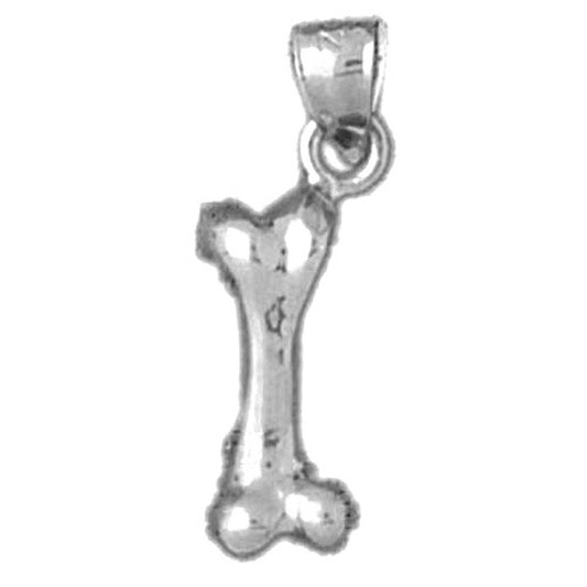 Sterling Silver Dog Bone Pendant