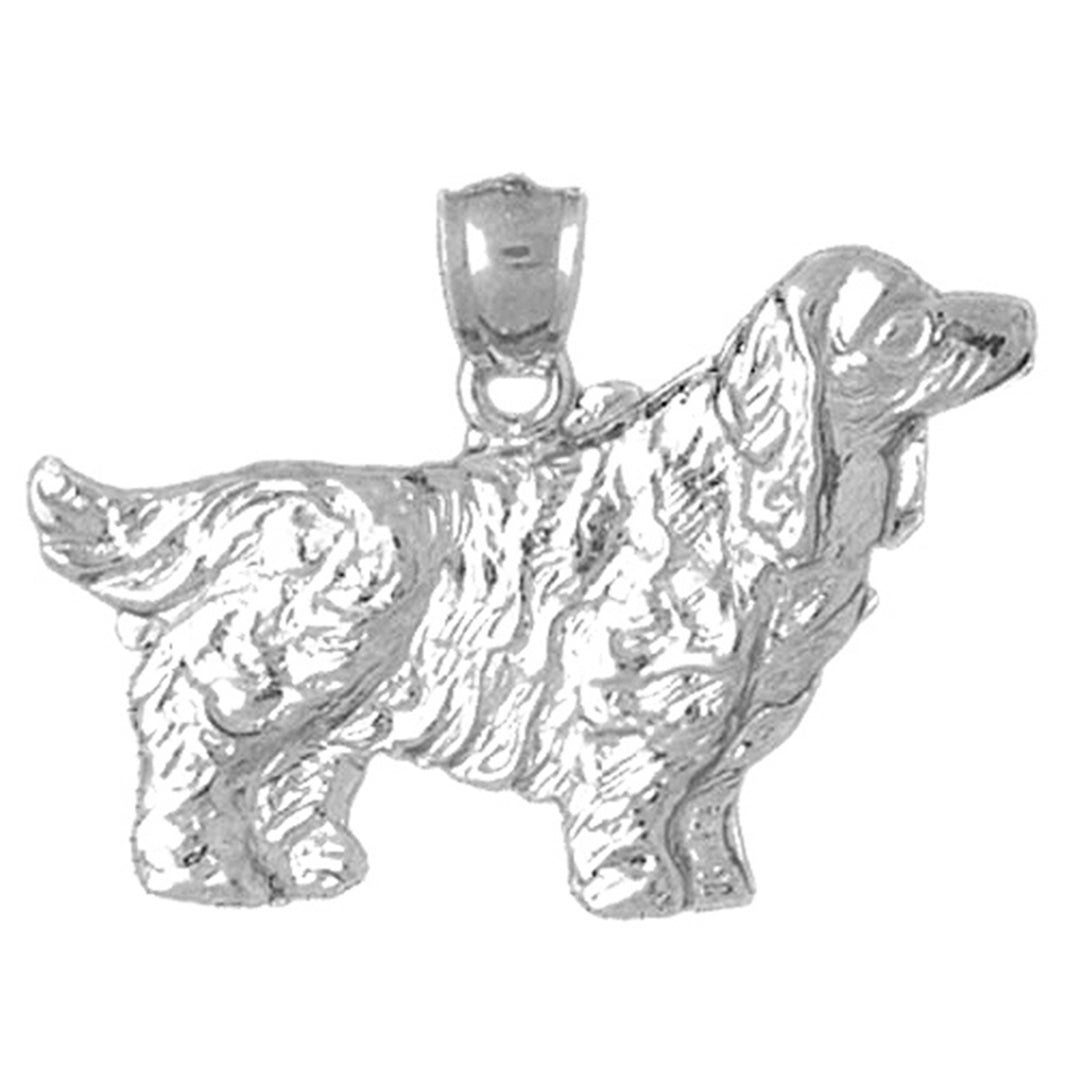 Sterling Silver Cockerspaniel Dog Pendant
