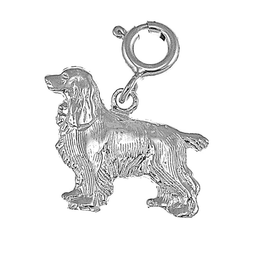 Sterling Silver Cockerspaniel Dog Pendant