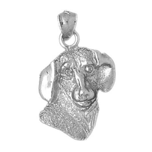 Sterling Silver Dog Pendant