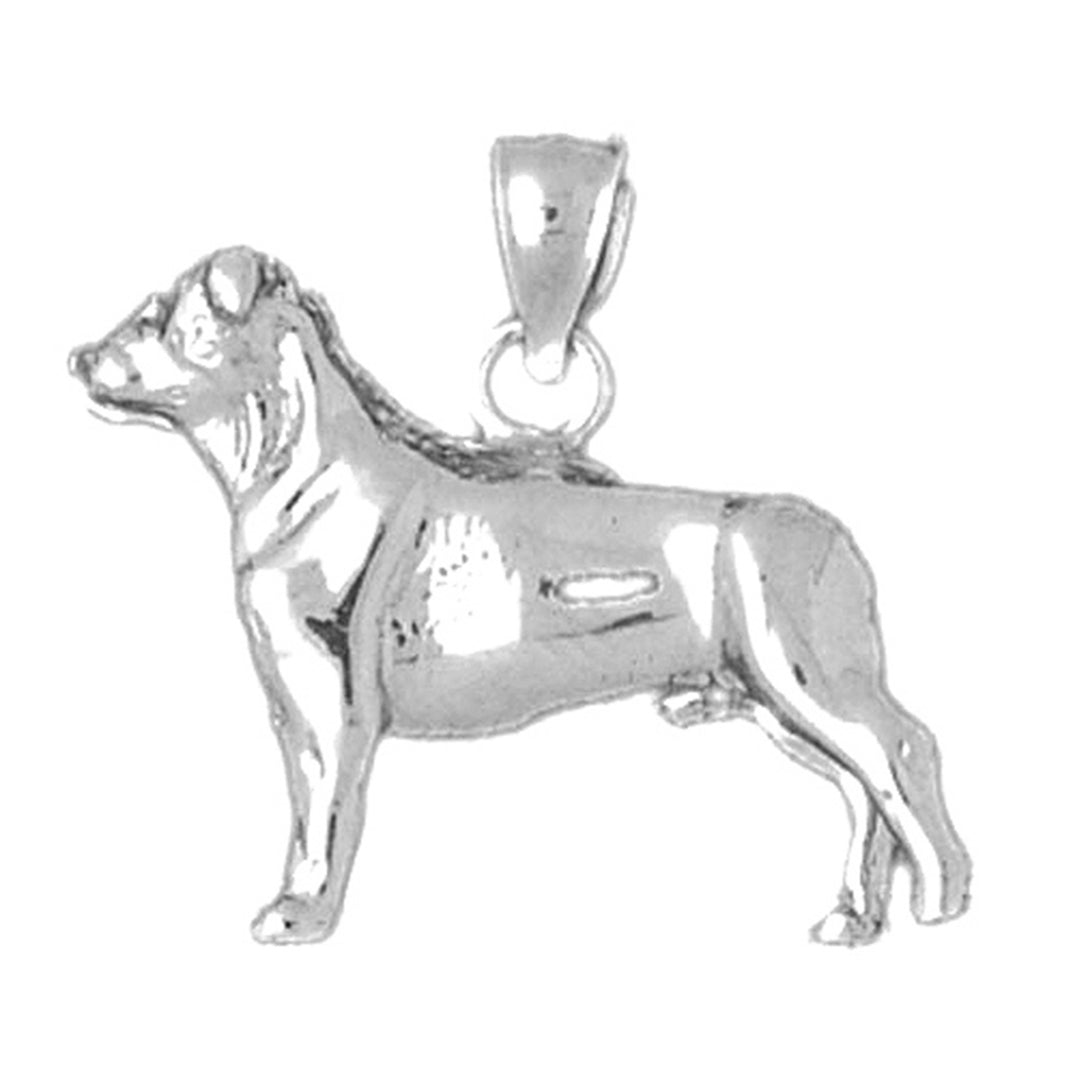 Sterling Silver Dog Pendant