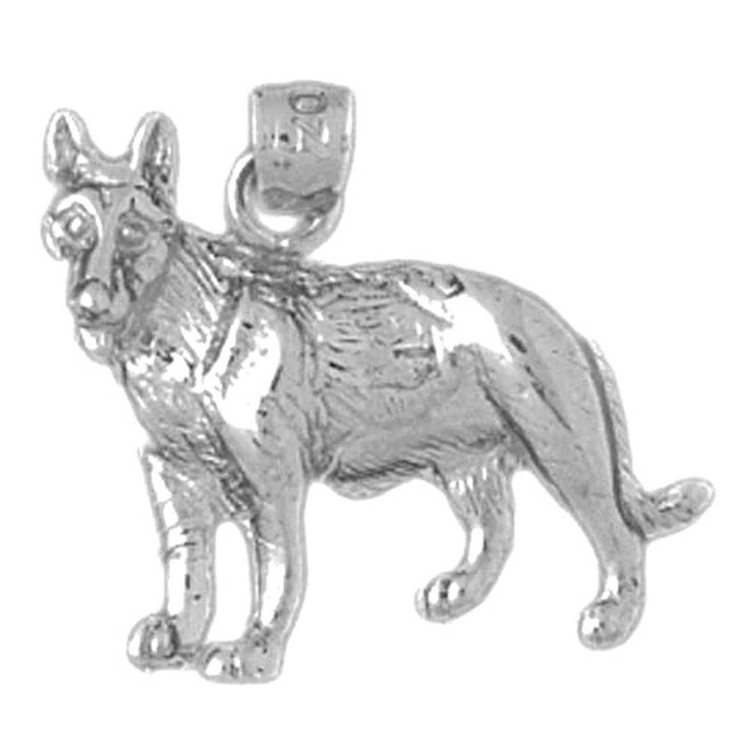 Sterling Silver Dog Pendant