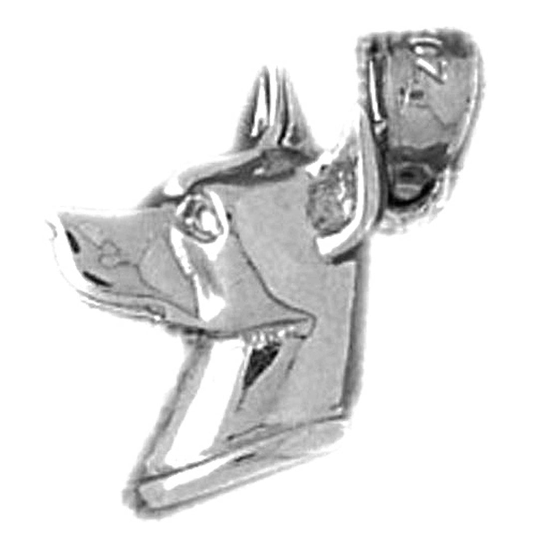 Sterling Silver Dog Pendant