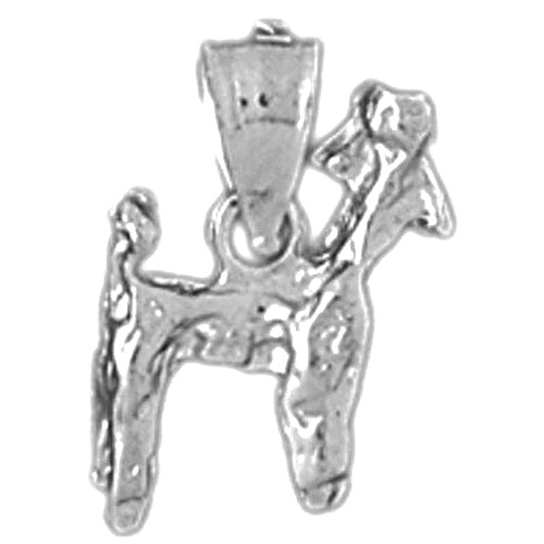 Sterling Silver Dog Pendant