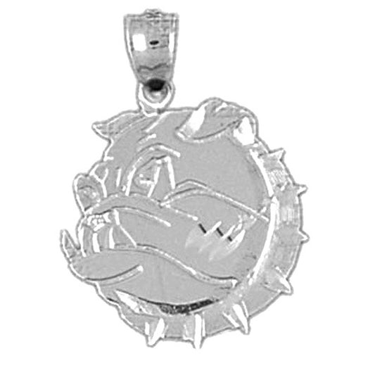 Sterling Silver Bulldog Pendant