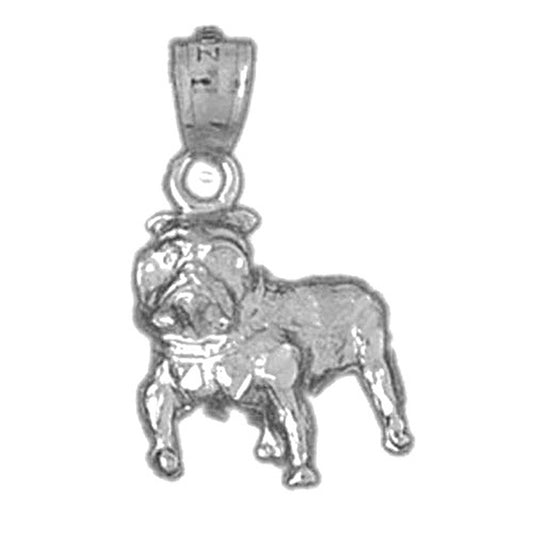 Sterling Silver Bulldog Pendant