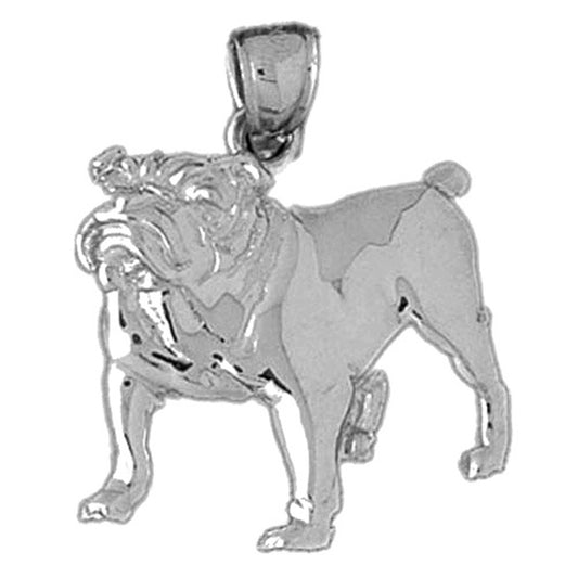 Sterling Silver Bulldog Pendant