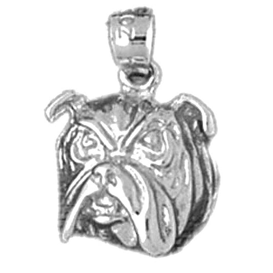 Sterling Silver Bulldog Pendant