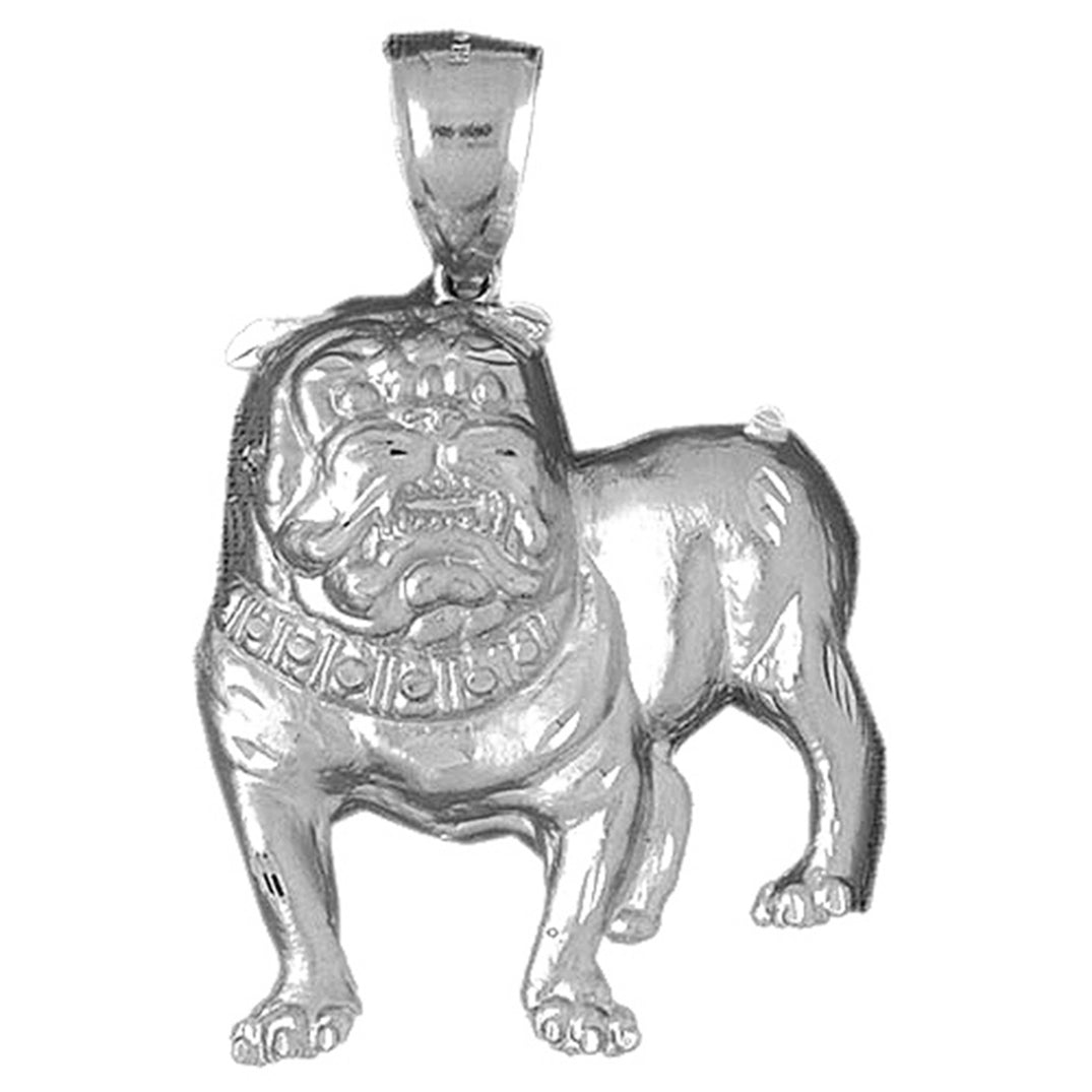 Sterling Silver Bulldog Pendant
