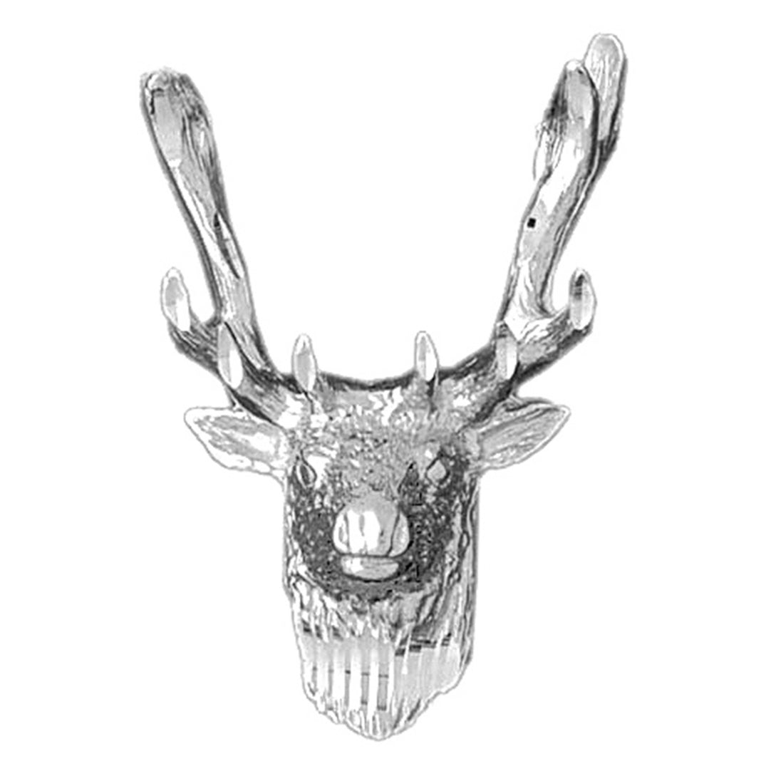 Sterling Silver Deer Pendant