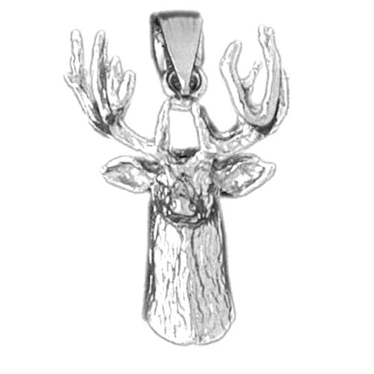 Sterling Silver Deer Pendant