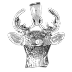Sterling Silver Deer Pendant
