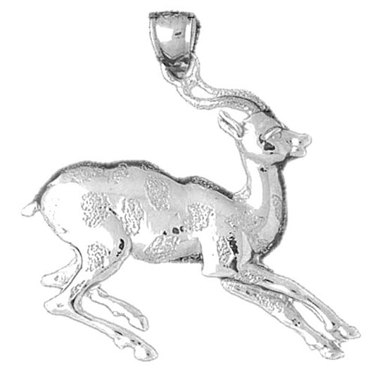 Sterling Silver Deer Pendant