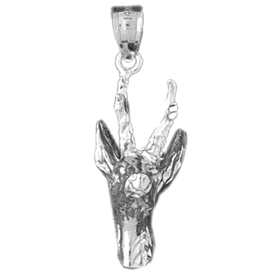 Sterling Silver Deer Pendant