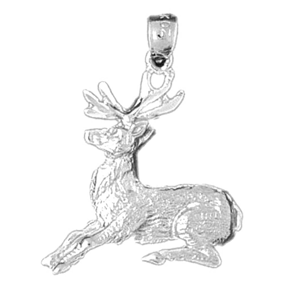 Sterling Silver Deer Pendant