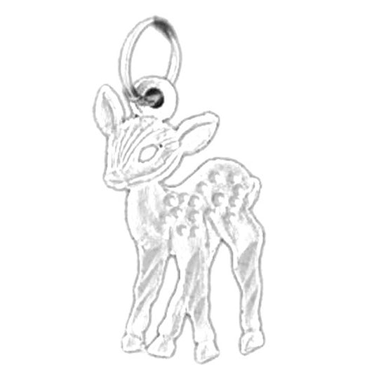 Sterling Silver Deer Pendant