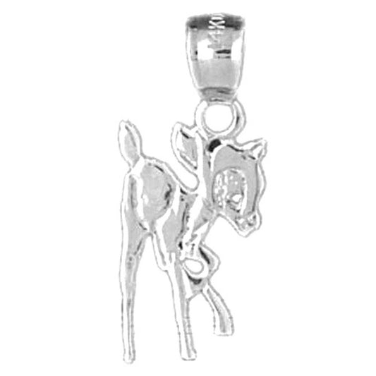 Sterling Silver Deer Pendant