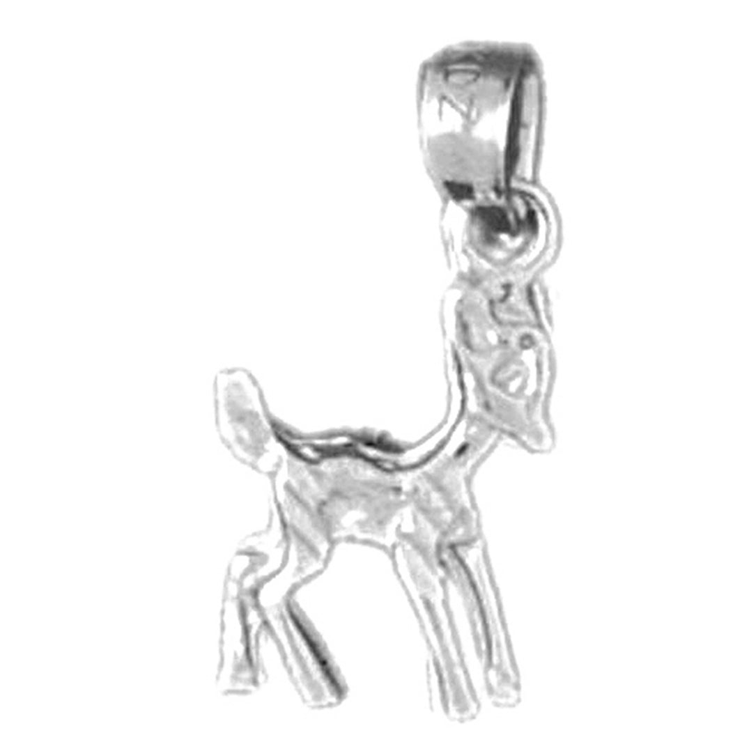 Sterling Silver Deer Pendant