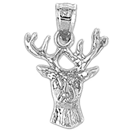 Sterling Silver Deer Pendant