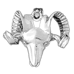 Sterling Silver Ram Pendant