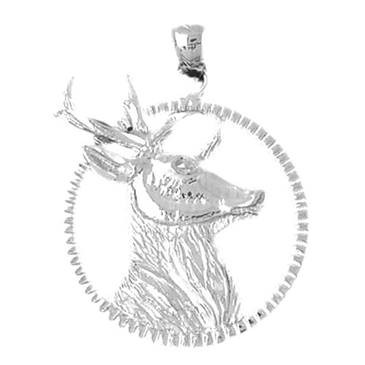 Sterling Silver Deer Pendant