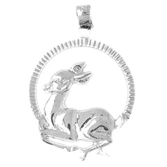 Sterling Silver Deer Pendant