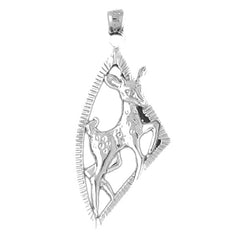 Sterling Silver Deer Pendant