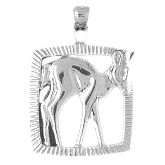 Sterling Silver Deer Pendant