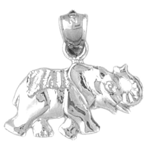 Sterling Silver Elephant Pendant