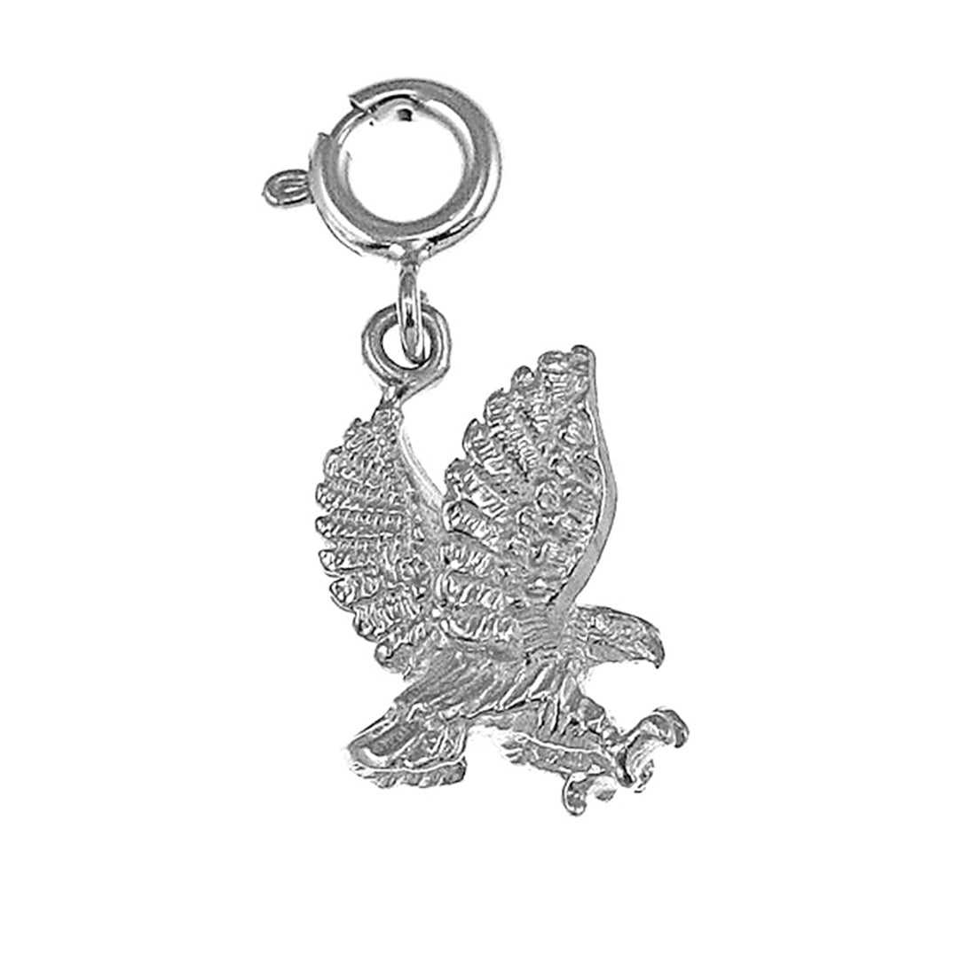 Sterling Silver 3D Eagle Pendant