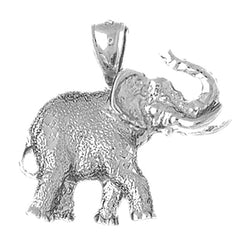 Sterling Silver Elephant Pendant