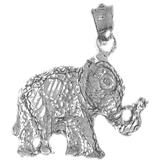 Sterling Silver Elephant Pendant