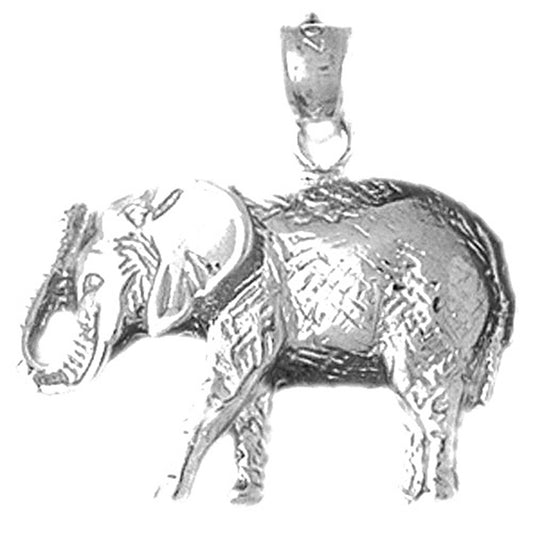 Sterling Silver Elephant Pendant