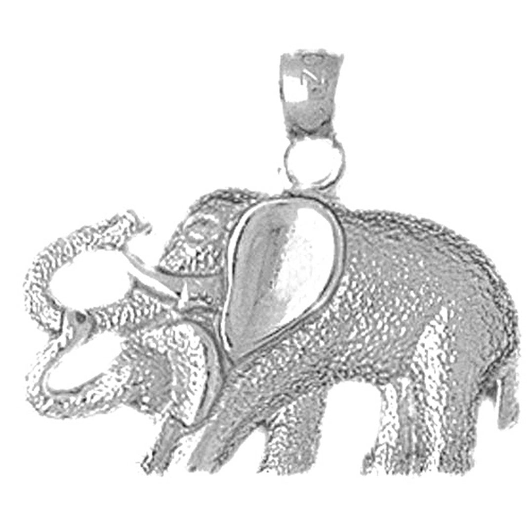 Sterling Silver Elephant Pendant