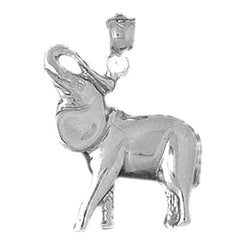 Sterling Silver Elephant Pendant