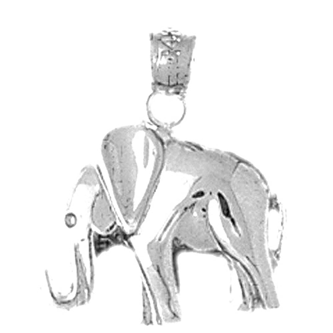 Sterling Silver Elephant Pendant