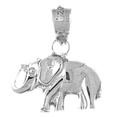 Sterling Silver Elephant Pendant