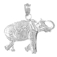 Sterling Silver Elephant Pendant