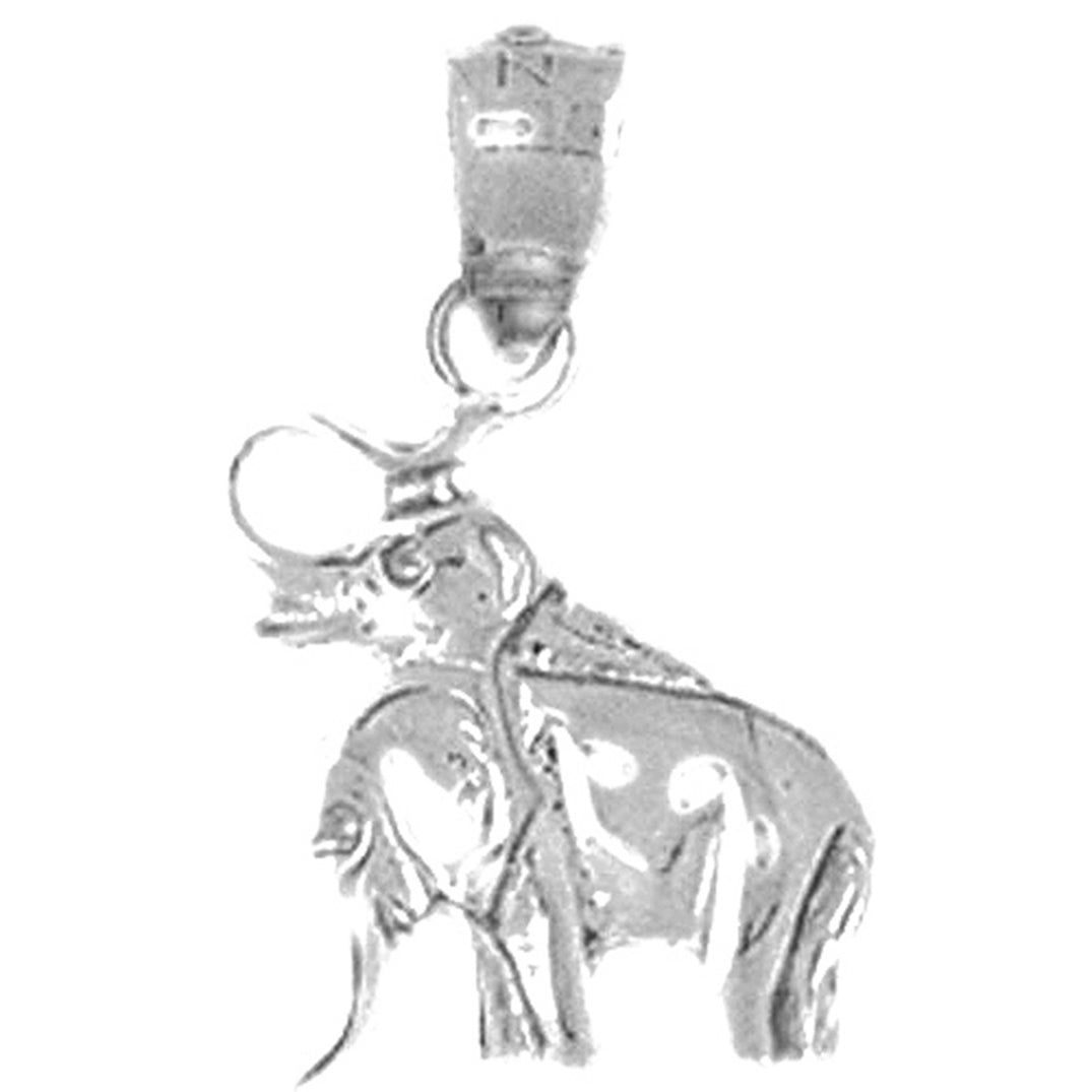 Sterling Silver Elephant Pendant