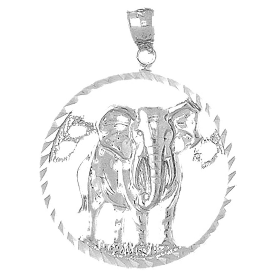 Sterling Silver Elephant Pendant