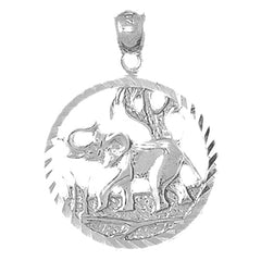 Sterling Silver Elephant Pendant