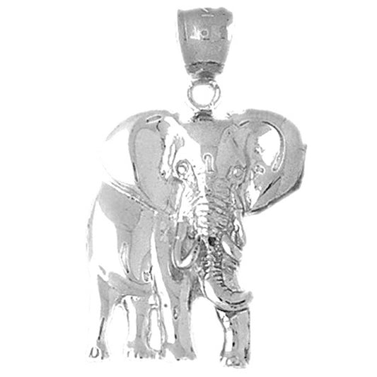 Sterling Silver Elephant Pendant