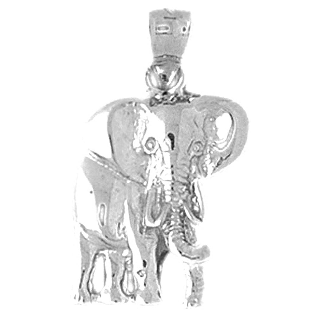 Sterling Silver Elephant Pendant