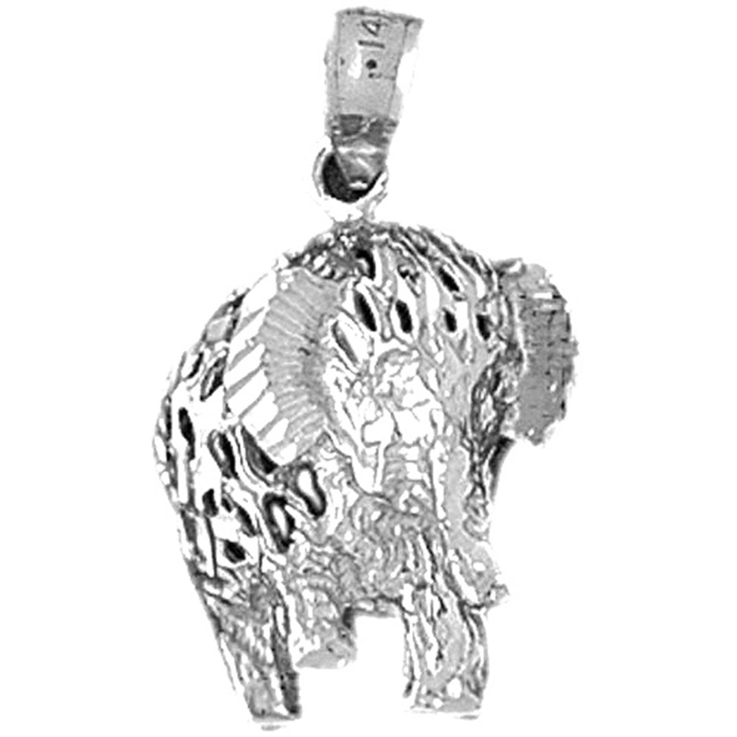 Sterling Silver Elephant Pendant