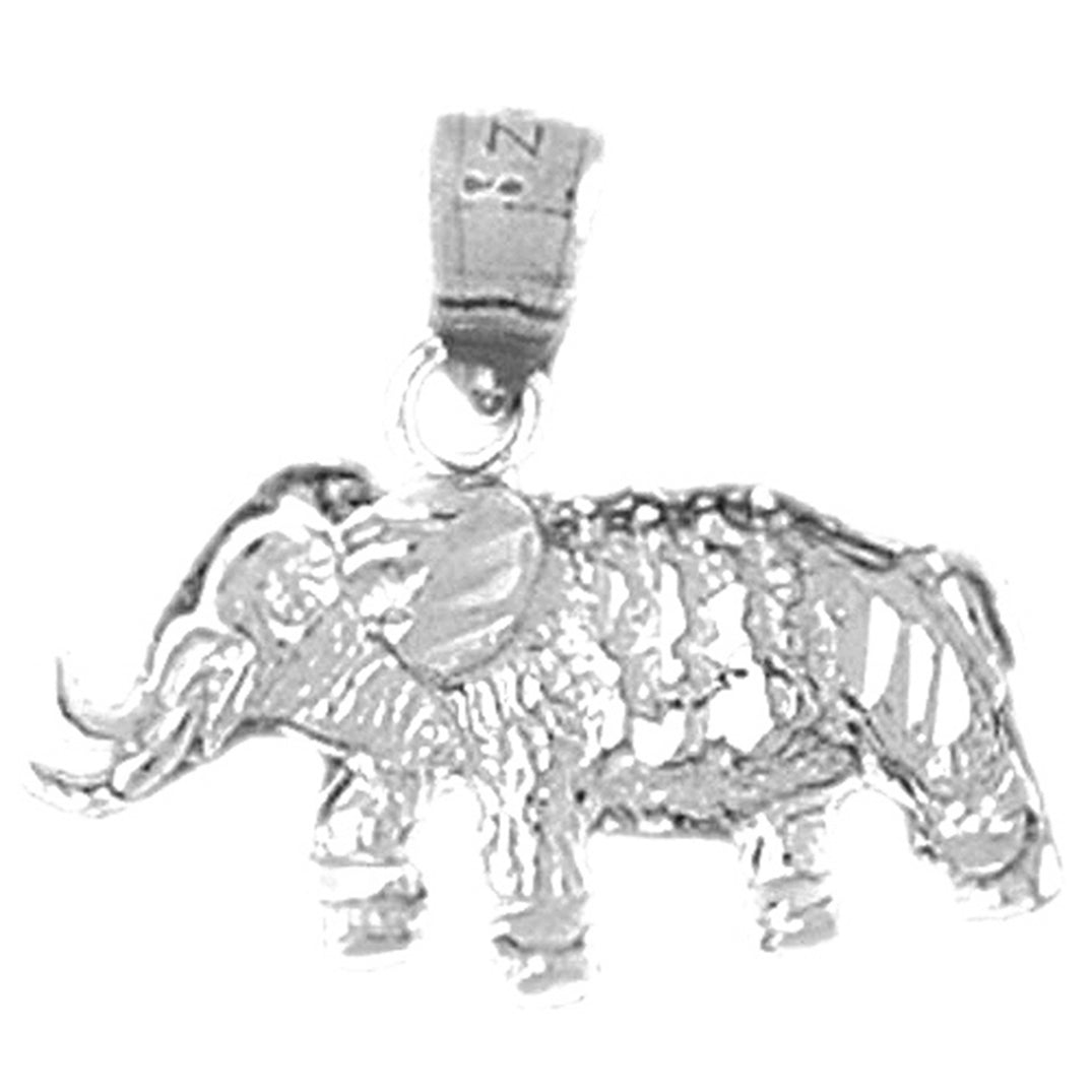 Sterling Silver Elephant Pendant