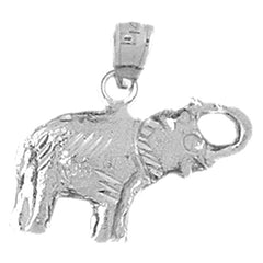 Sterling Silver Elephant Pendant