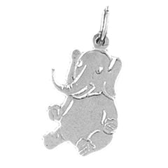 Sterling Silver Elephant Pendant